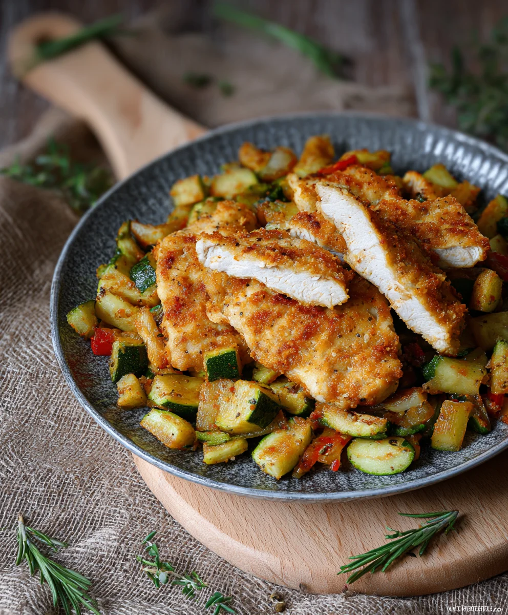 Hähnchen mit Gemüse aus der Heißluftfritteuse – Schnell & Lecker