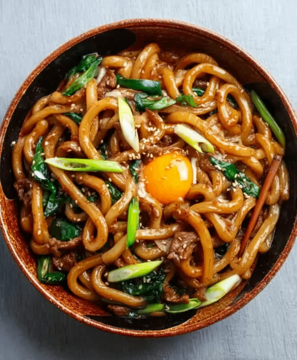 Yaki Udon mit Rindfleisch: Einfaches Rezept