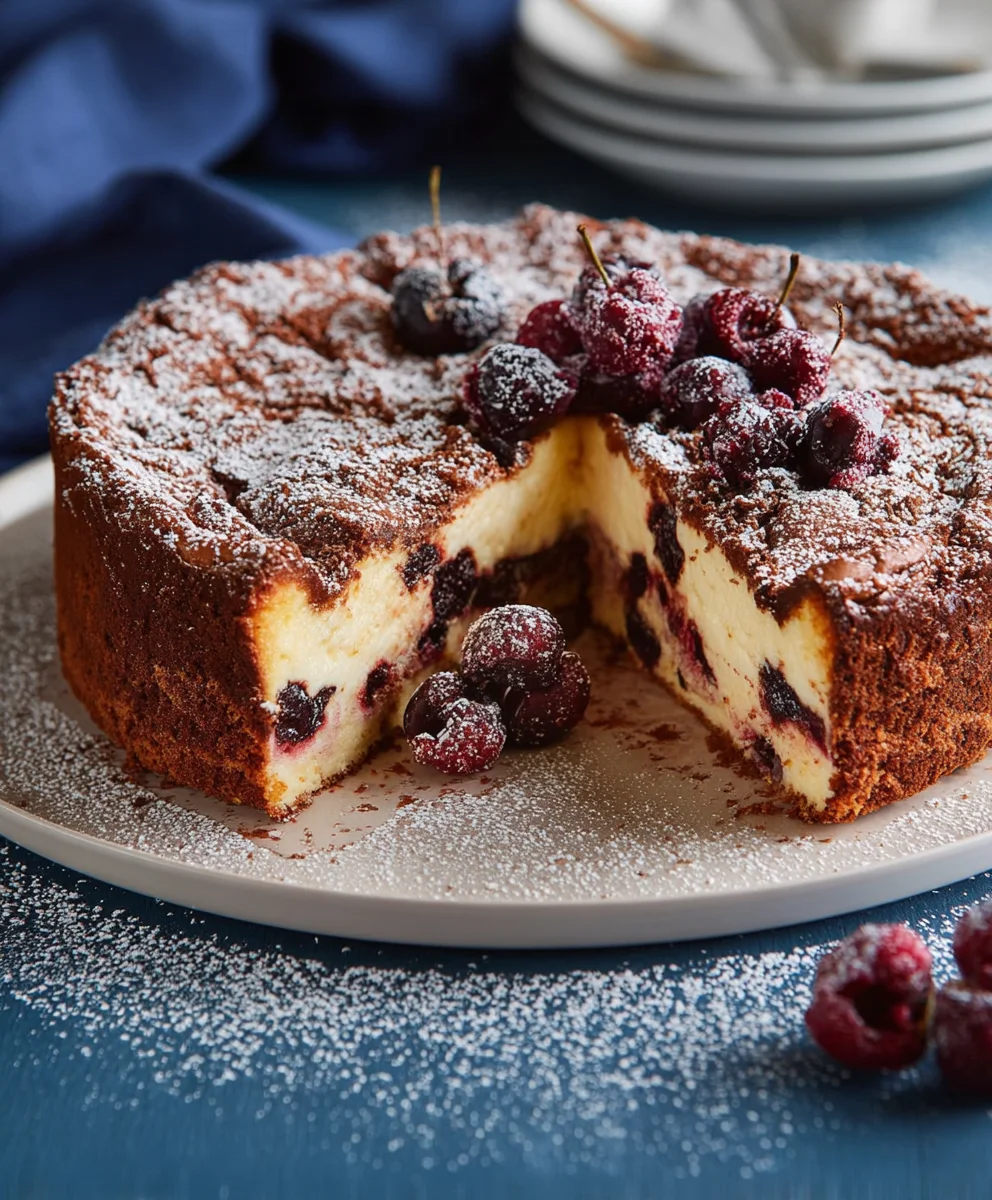 Schoko-Kirsch Extract-Quark-Käsekuchen – köstlich & cremig