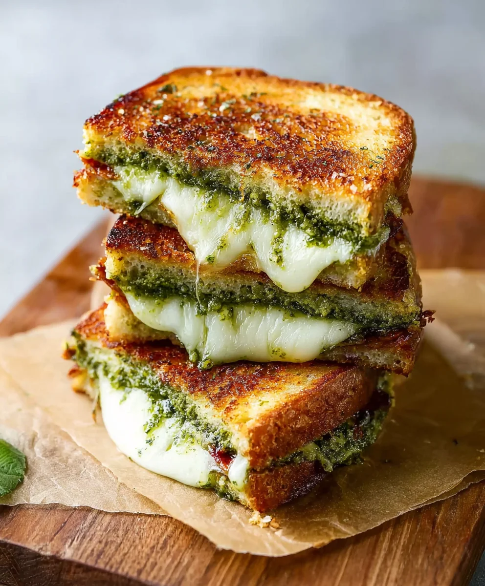 Sauerteig Pesto Grilled Cheese: Genuss pur!