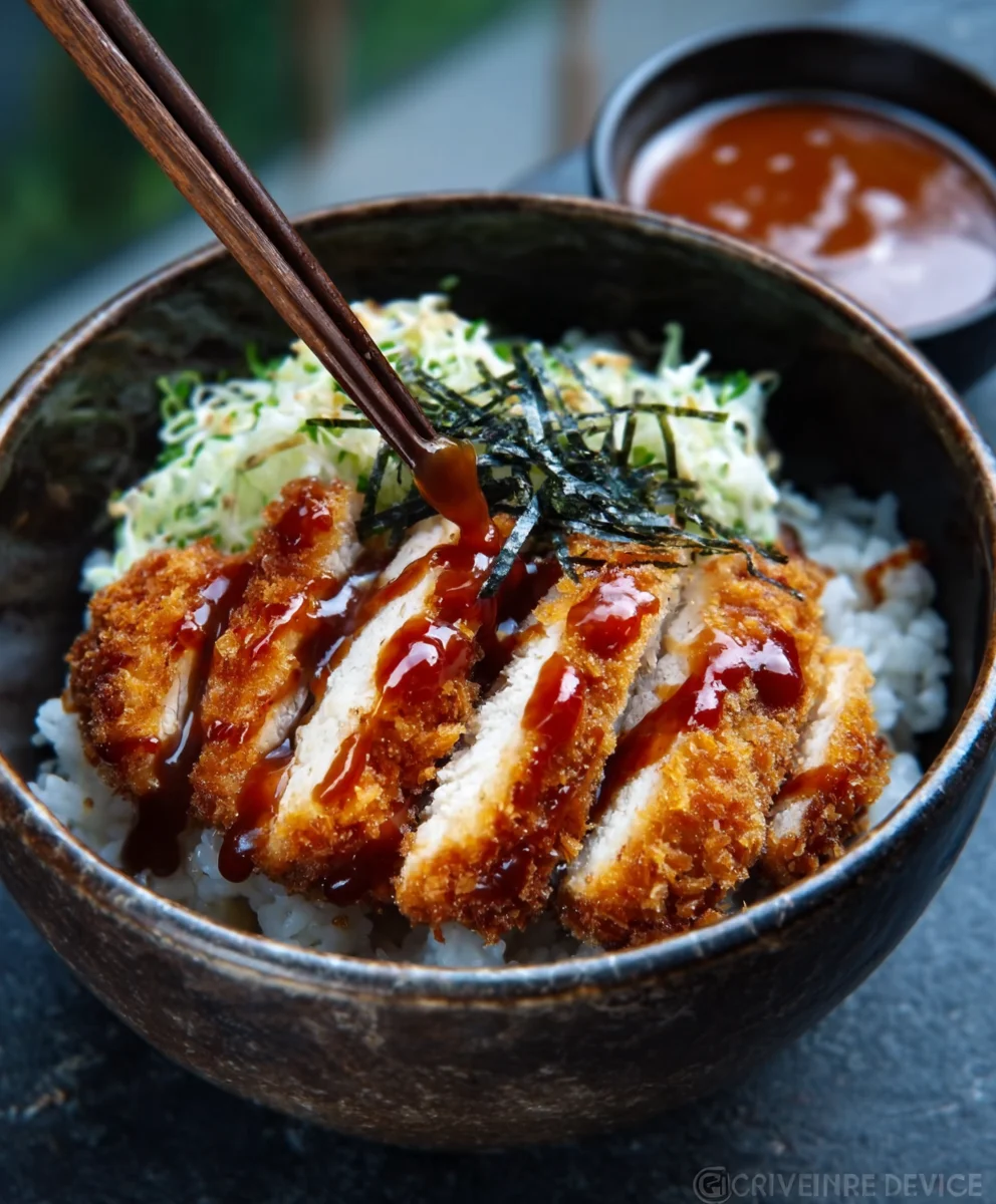 Japanische Katsu-Bowls mit Tonkatsu (ohne Alkohol)