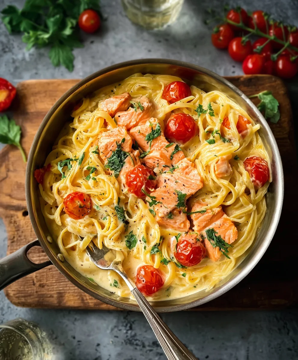 Ofen-Lachs-Pasta Tomaten: Cremig & schnell (30 Min)