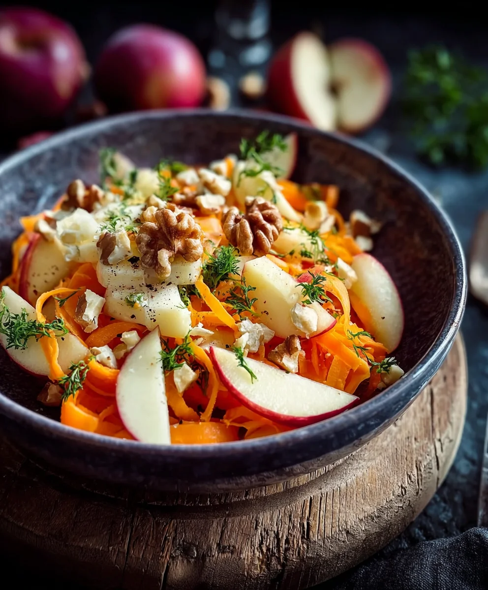 Knackiger Salat: Möhre-Apfel Genuss [Rezept]