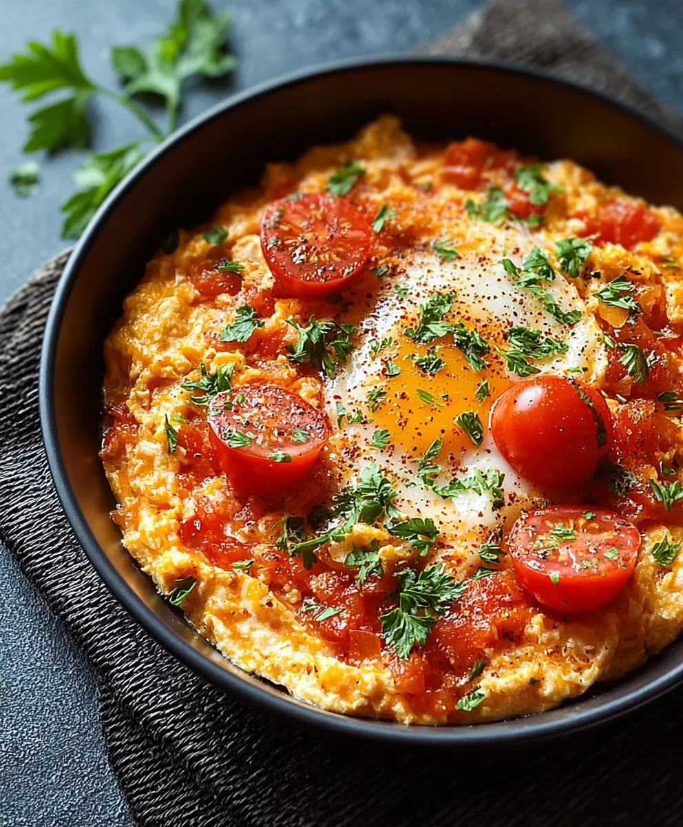 Menemen: Türkische Rühreier mit Tomaten & Paprika (Lecker!)