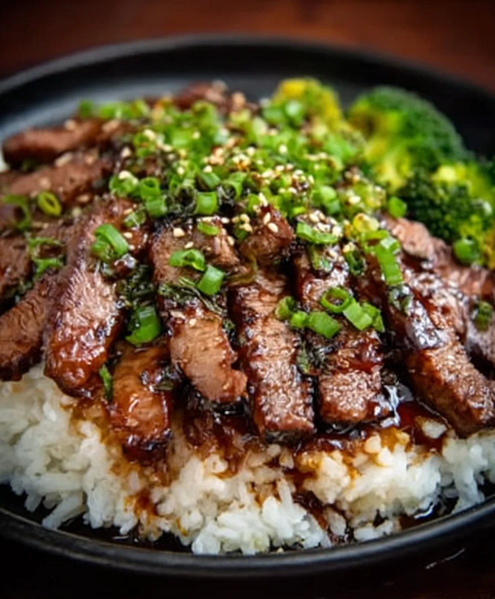 Teriyaki-Rindfleisch mit Reis: Ultimativ einfaches Rezept