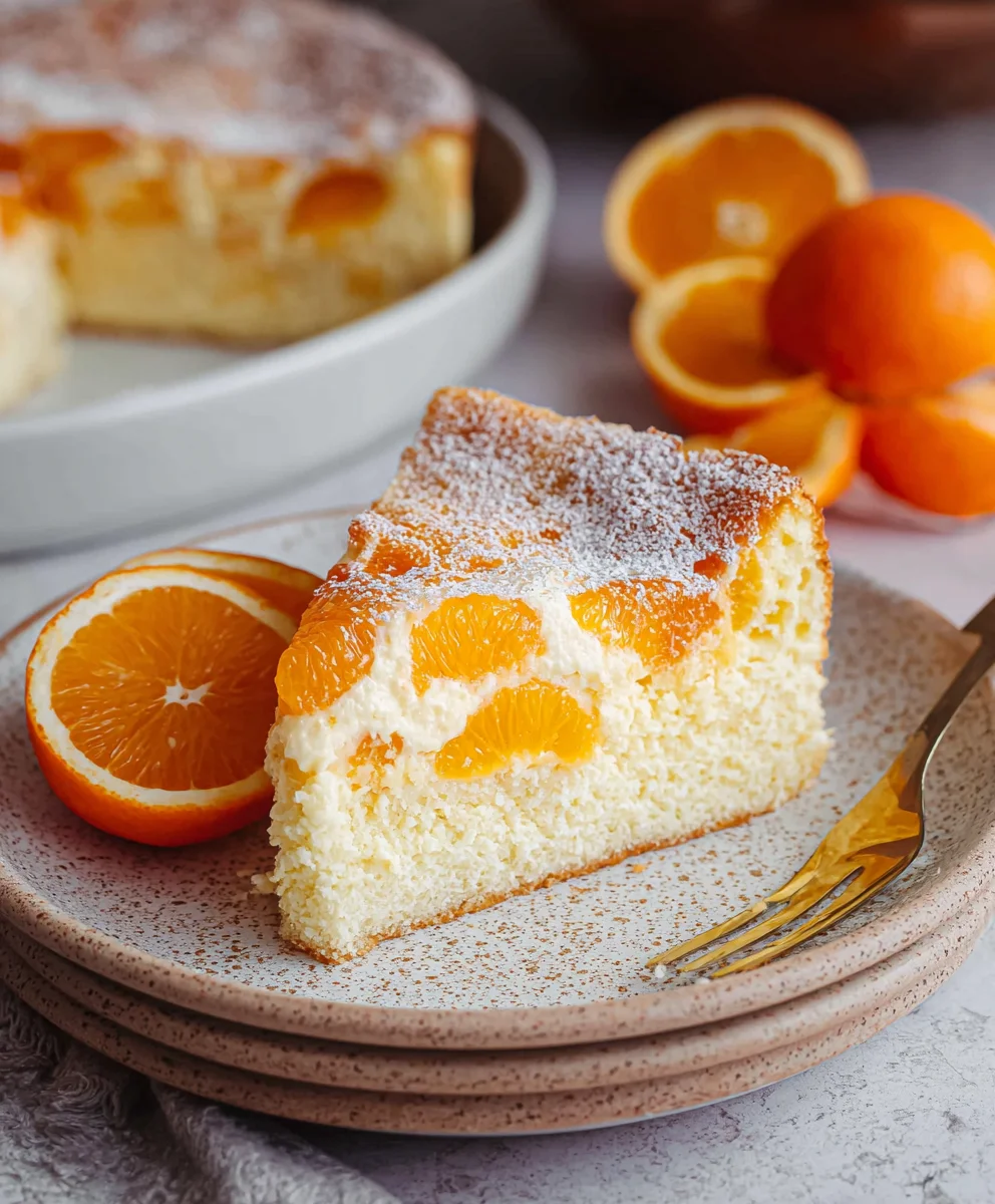 Schmandkuchen mit Mandarinen: Einfach & Lecker vom Blech