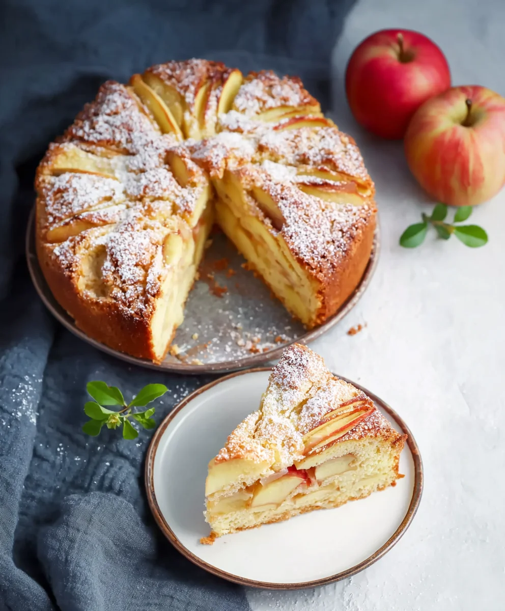 Apfelkuchen mit Haferflocken & Joghurt – Einfach & Lecker
