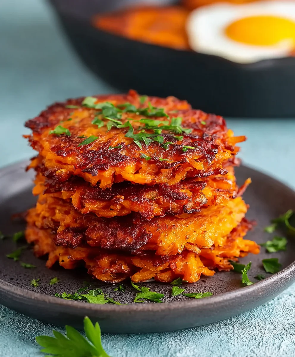 Herzhafte Süßkartoffel-Rösti: Einfaches Rezept