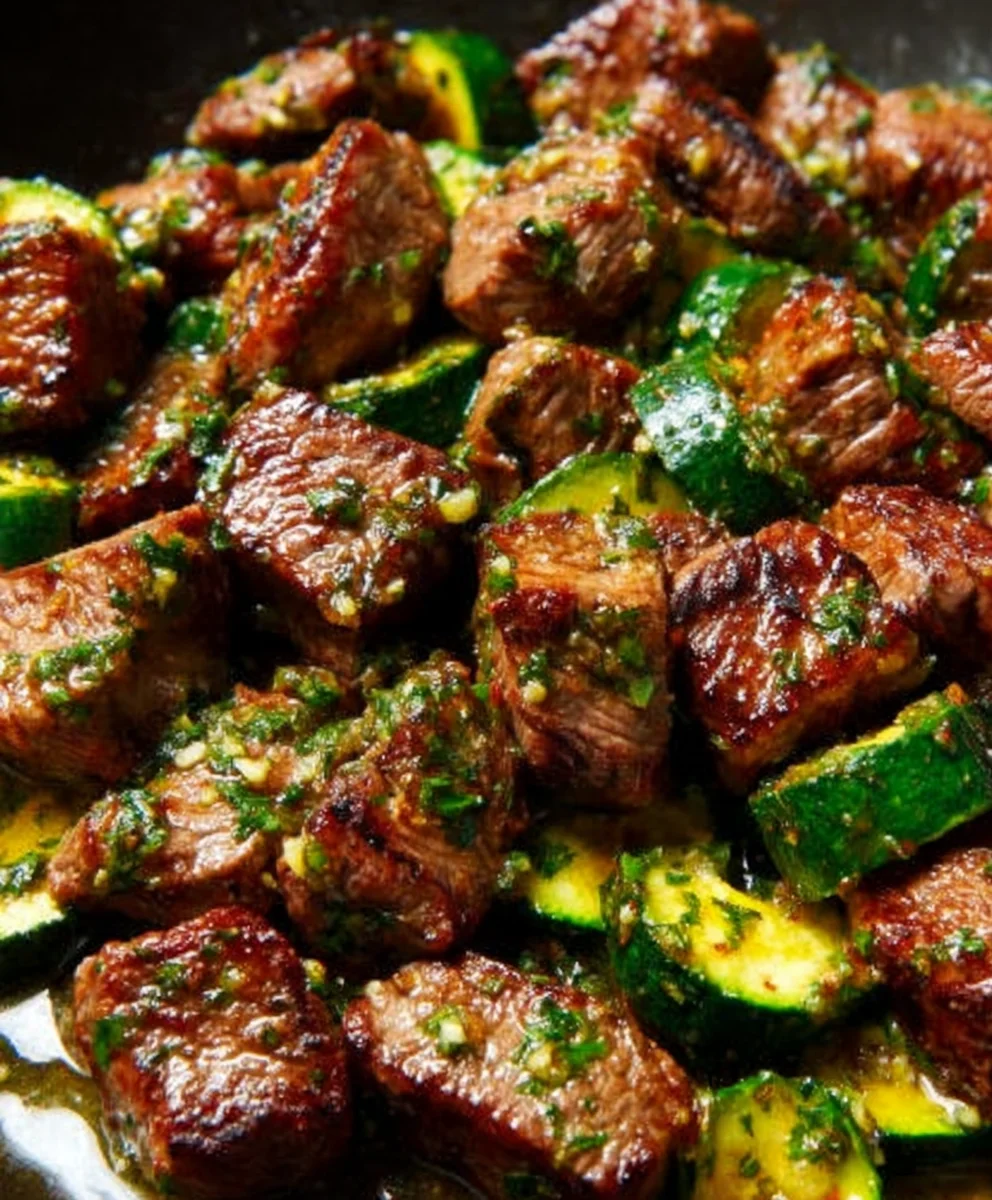 Knoblauchbutter Steak Bites: Blitz-Dinner in Min.