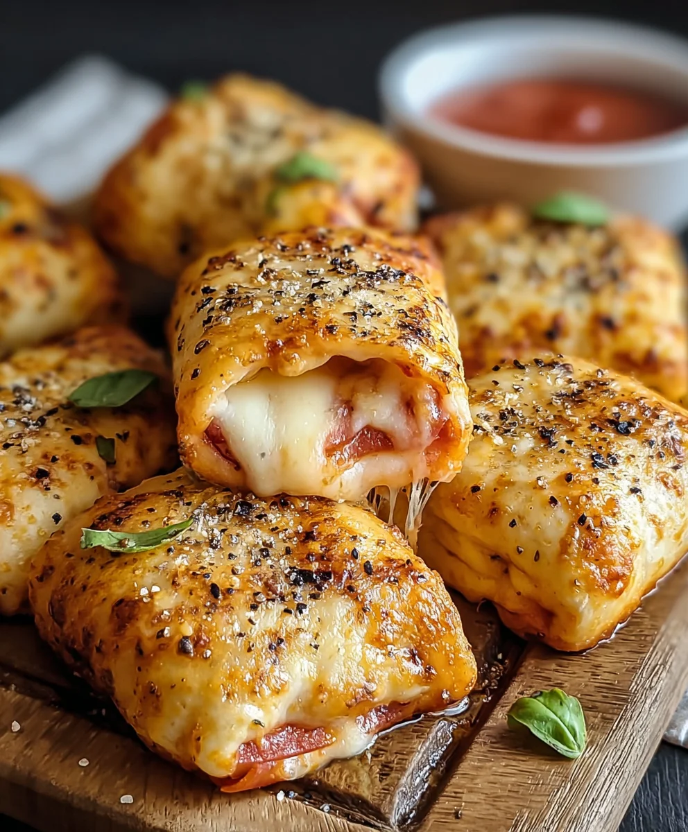 Luftfritteuse Pizza-Rollen: Perfekter Snack