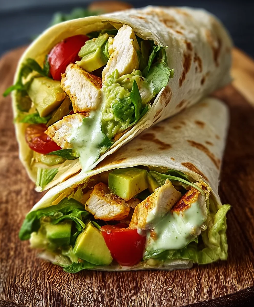 Avocado-Hähnchen-Wrap: Frisch, leicht, lecker!