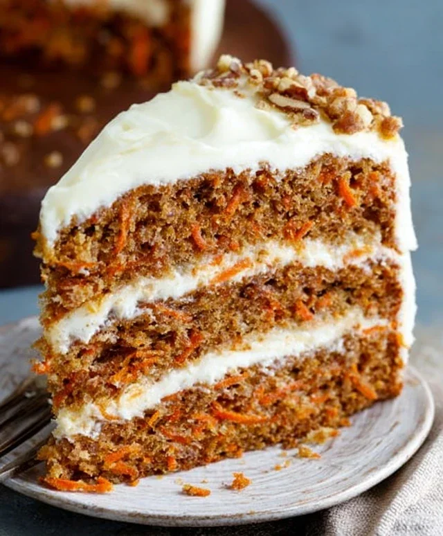 The BEST Carrot Cake with Cream Cheese Frosting