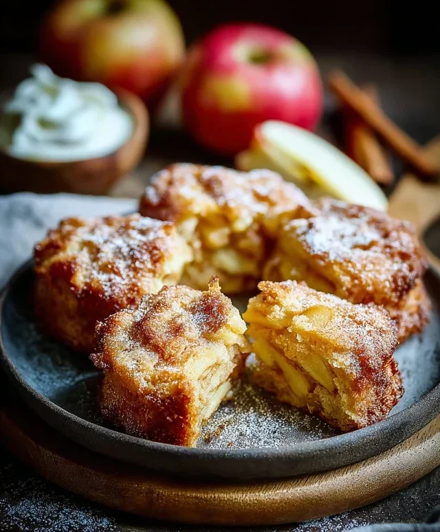Apfelkuchlein mit Zimt Quark