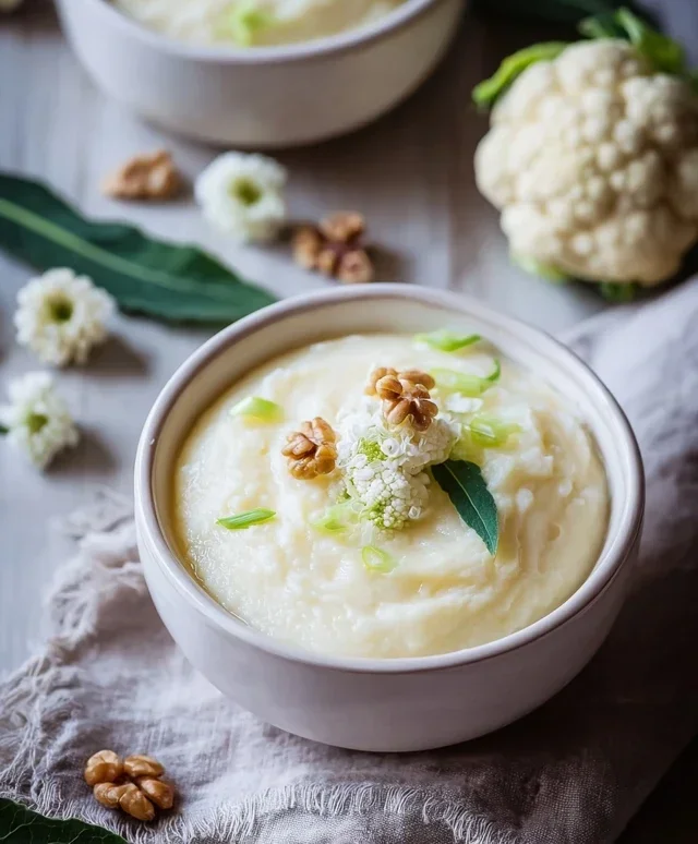 Cremiges Blumenkohlpuree mit Sahne