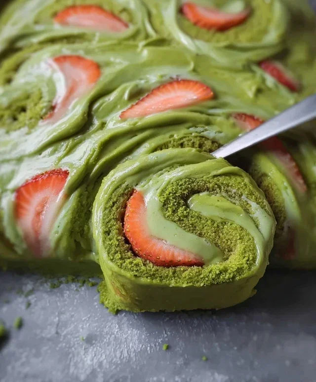 Strawberry Matcha Latte Rolls