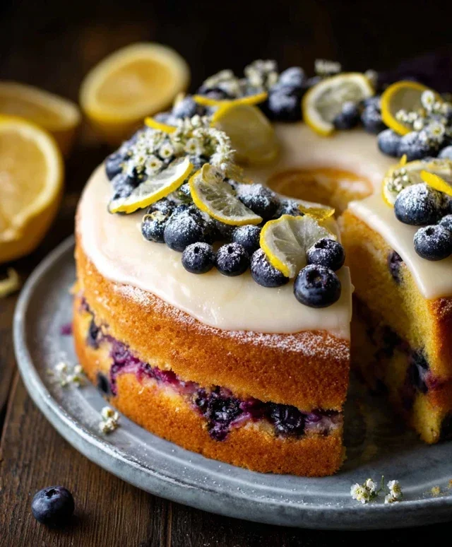 Lemon Blueberry Cake Recipe