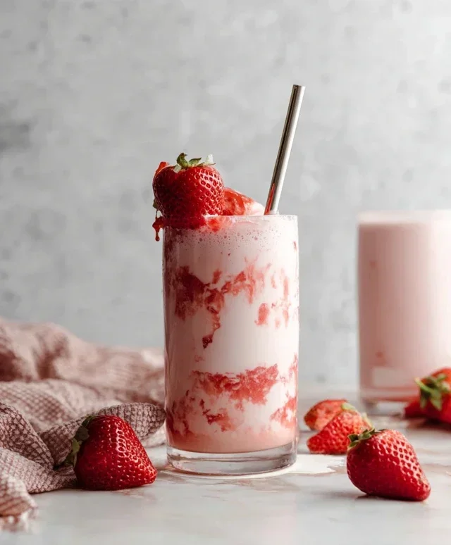 Korean Strawberry Milk