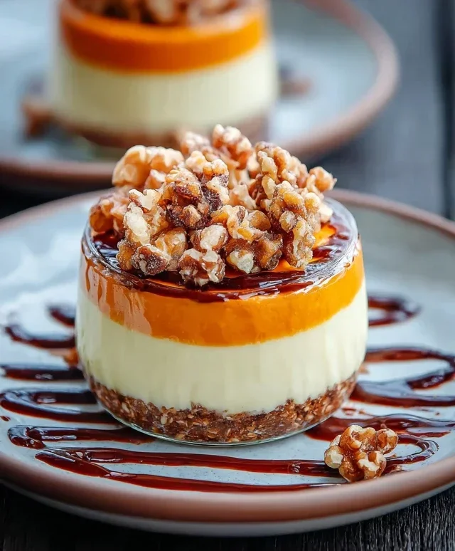 Kurbis Dessert mit Nussen