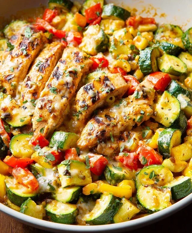 Tex Mex Chicken and Zucchini Recipe