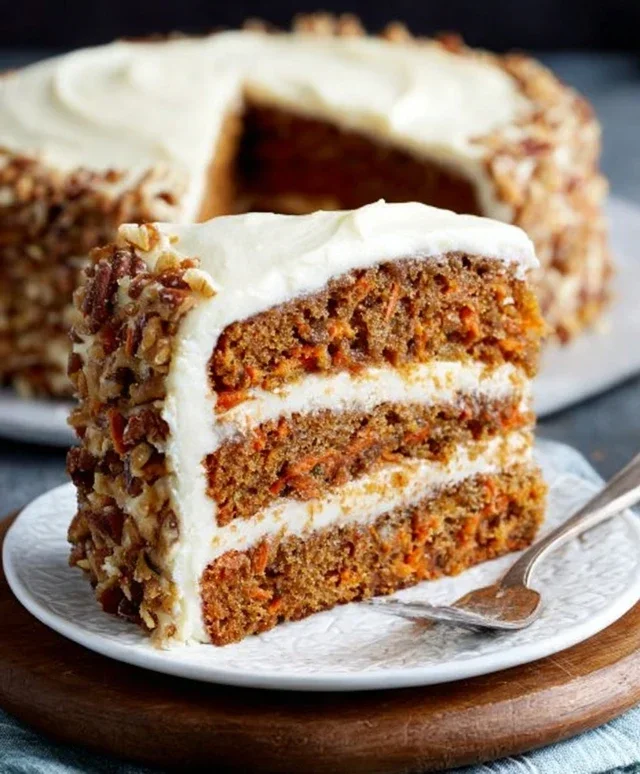 The BEST Carrot Cake with Cream Cheese Frosting