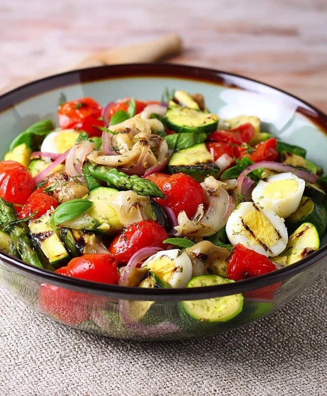 Insalata con verdure grigliate
