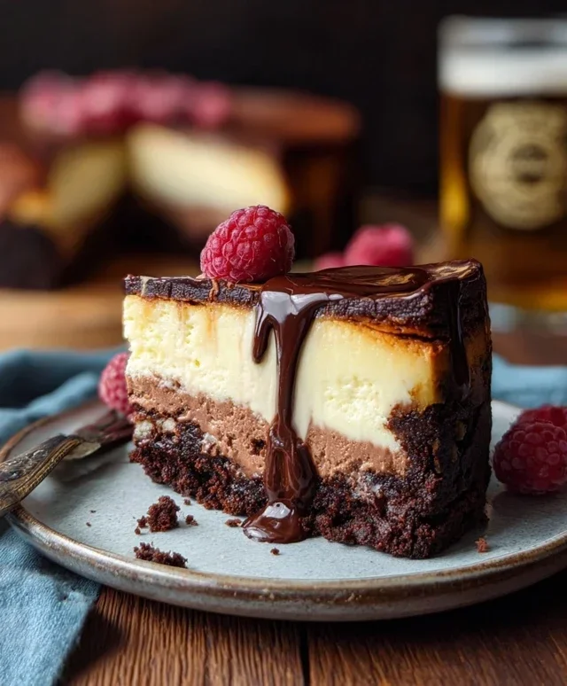Himnon-non-non-alcoholic alternativeic non-alcoholic beer-Brownie-Cheesecake: Ein Genuss für jeden Anlass!