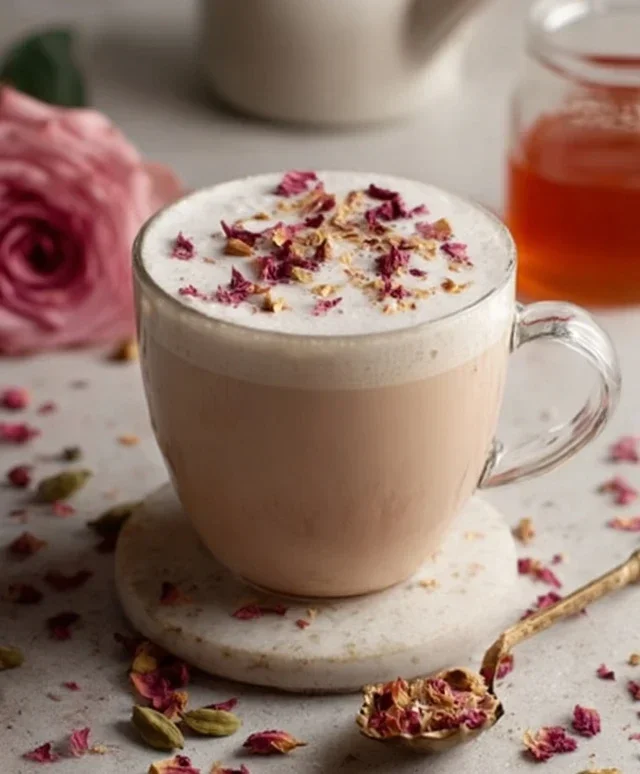 Rose Cardamom Tea Latte: A Cozy, Fragrant Delight