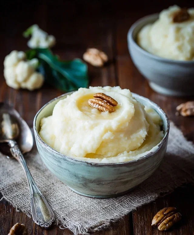 Cremiges Blumenkohlpuree mit Sahne