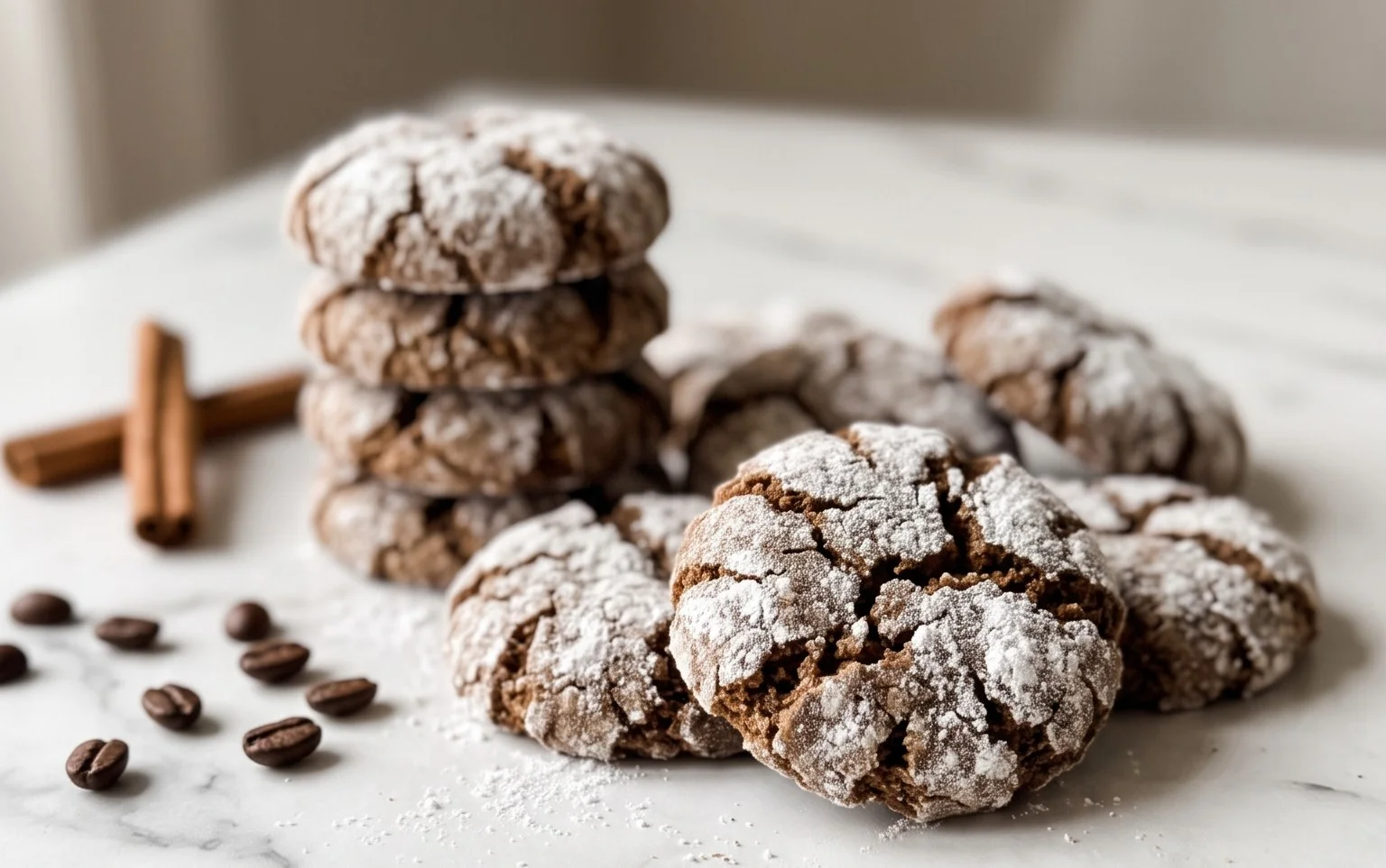 Cinnamon Coffee Crinkles: Zimt & Kaffee Kekse