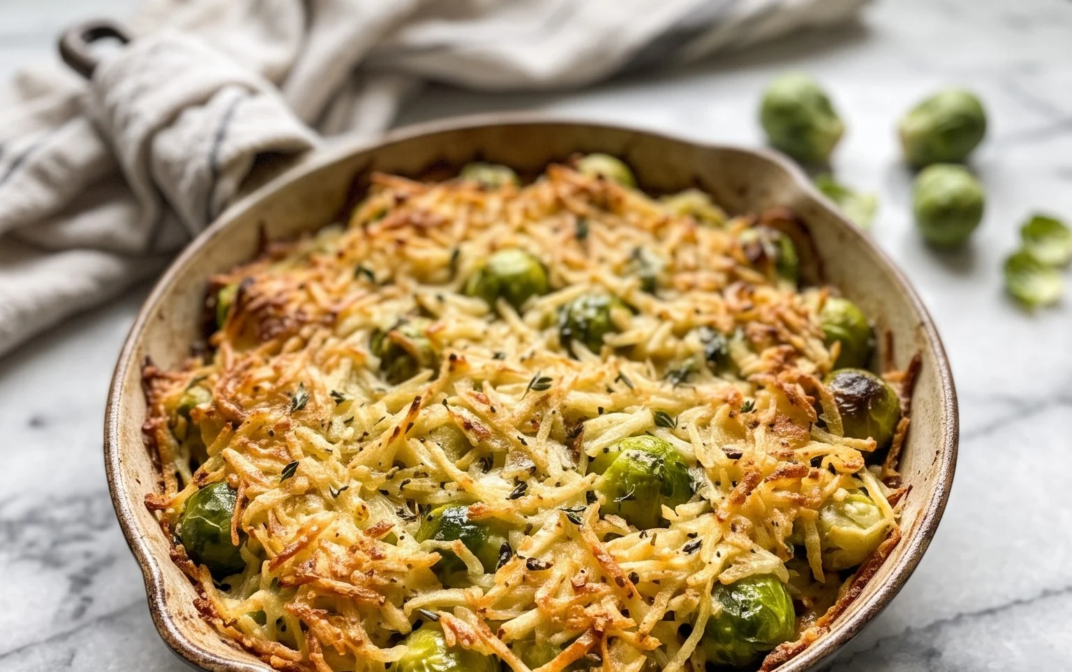 Rosenkohl mit Kartoffelkruste: Einfach & lecker