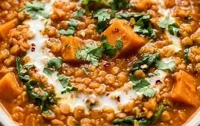 The Best Red Lentil Sweet Potato Curry