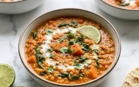 Rote Linsen Süßkartoffel Curry: Cremig & Wärmend